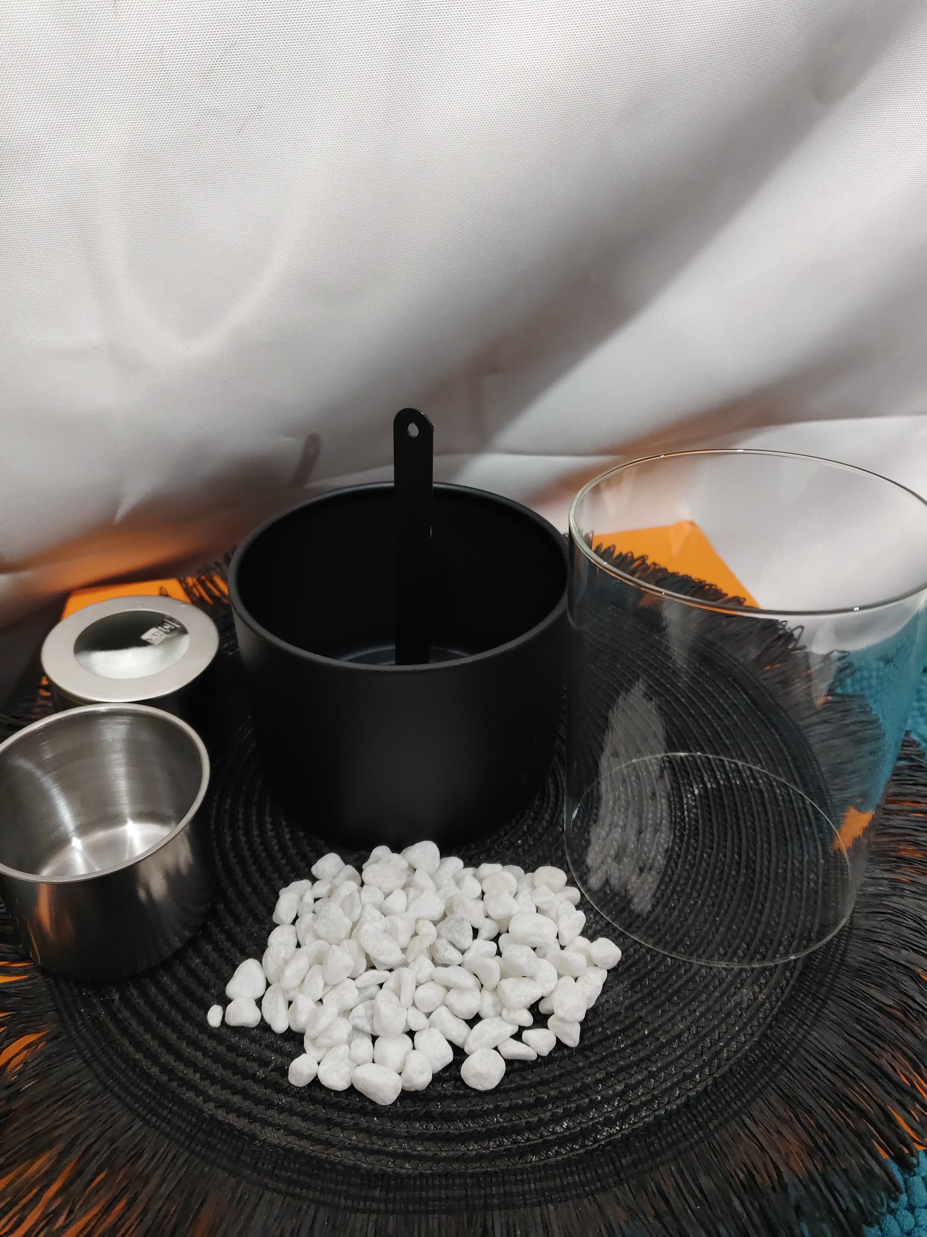 Portable Glass Decorative Alcohol Fireplace Table Lamp Desktop Indoor Modern Metal Fireplaces Black White Portable Real Fire Fireplace Lamp Outdoor