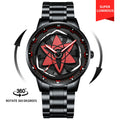 Three-Dimensional Hollow Waterproof Luminous Multifunction Quartz Watch
